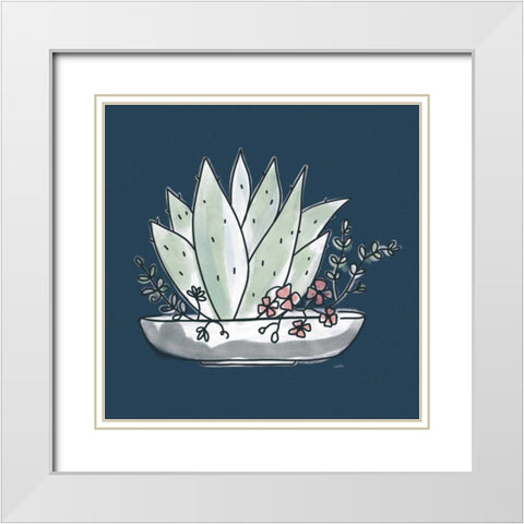 A Plants Life VI White Modern Wood Framed Art Print with Double Matting by York, Leah