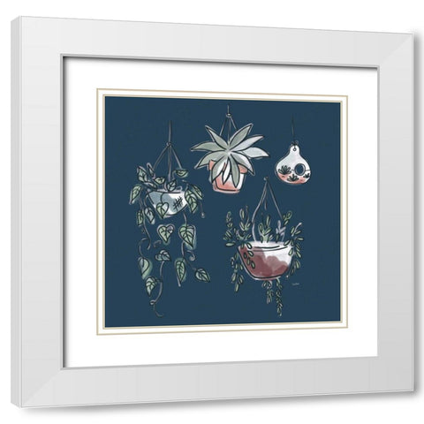 A Plants Life VII White Modern Wood Framed Art Print with Double Matting by York, Leah