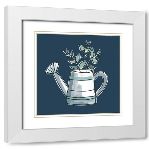 A Plants Life VIII White Modern Wood Framed Art Print with Double Matting by York, Leah