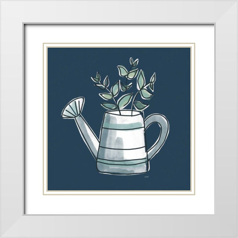 A Plants Life VIII White Modern Wood Framed Art Print with Double Matting by York, Leah