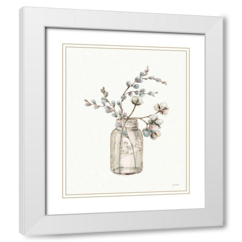 A Country Weekend Fall Jar White Modern Wood Framed Art Print with Double Matting by Audit, Lisa