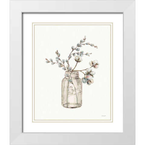 A Country Weekend Fall Jar White Modern Wood Framed Art Print with Double Matting by Audit, Lisa