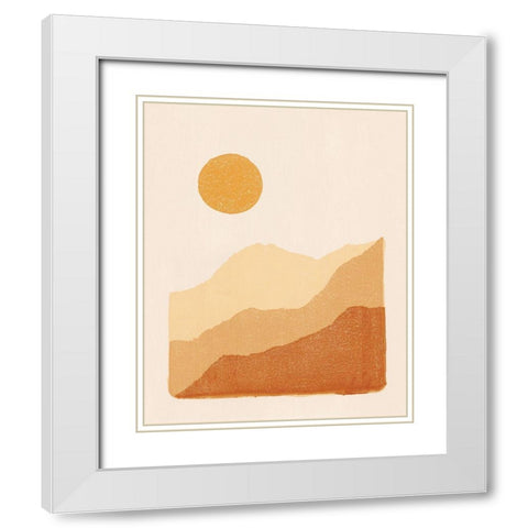 Rise Warm White Modern Wood Framed Art Print with Double Matting by Hershey, Moira