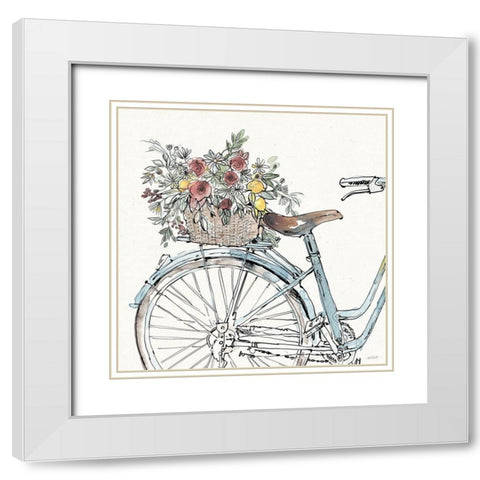 Farmhouse Flea Market XII White Modern Wood Framed Art Print with Double Matting by Tavoletti, Anne