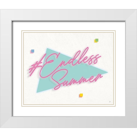 Endless Summer I White Modern Wood Framed Art Print with Double Matting by Aiken, Jess
