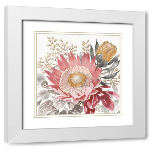 Petal Passion VIII Soft Boho White Modern Wood Framed Art Print with Double Matting by Grove, Beth