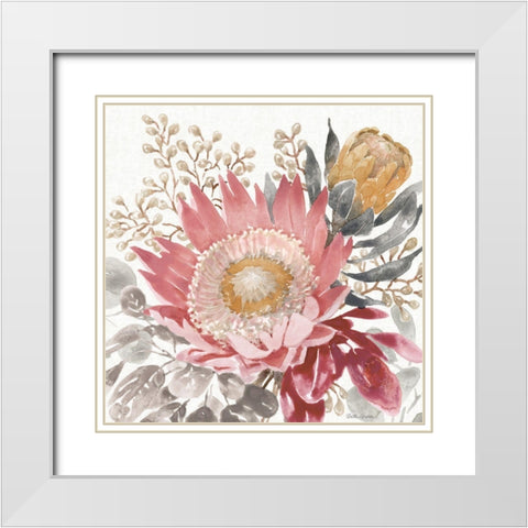 Petal Passion VIII Soft Boho White Modern Wood Framed Art Print with Double Matting by Grove, Beth