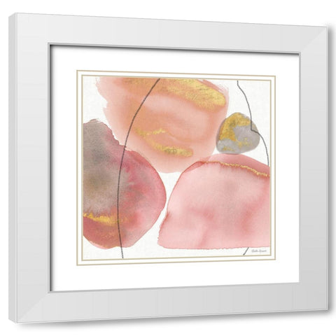 Petal Passion XI Soft Boho White Modern Wood Framed Art Print with Double Matting by Grove, Beth