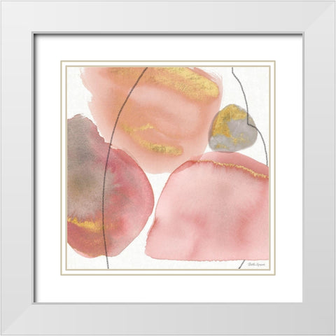 Petal Passion XI Soft Boho White Modern Wood Framed Art Print with Double Matting by Grove, Beth
