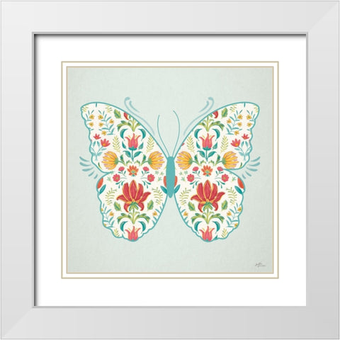 Happy Thoughts VI White Modern Wood Framed Art Print with Double Matting by Penner, Janelle