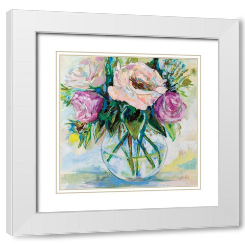 Crystal Clear White Modern Wood Framed Art Print with Double Matting by Vertentes, Jeanette