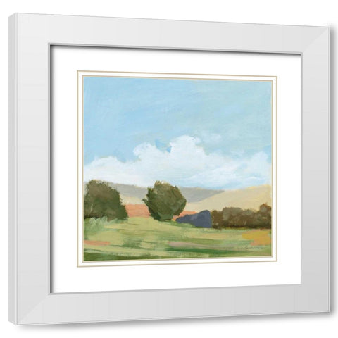 Early Spring White Modern Wood Framed Art Print with Double Matting by Munger, Pamela