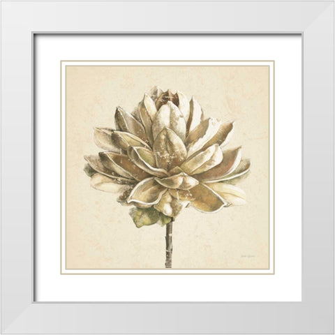 Seed Pod I No Words Cream White Modern Wood Framed Art Print with Double Matting by Grove, Beth