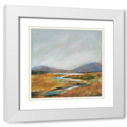 Fragile Wetland White Modern Wood Framed Art Print with Double Matting by Schlabach, Sue