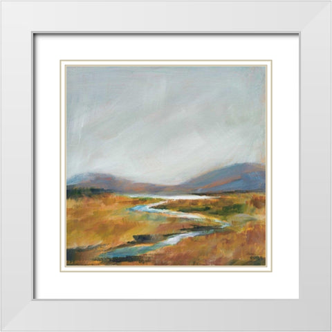 Fragile Wetland White Modern Wood Framed Art Print with Double Matting by Schlabach, Sue