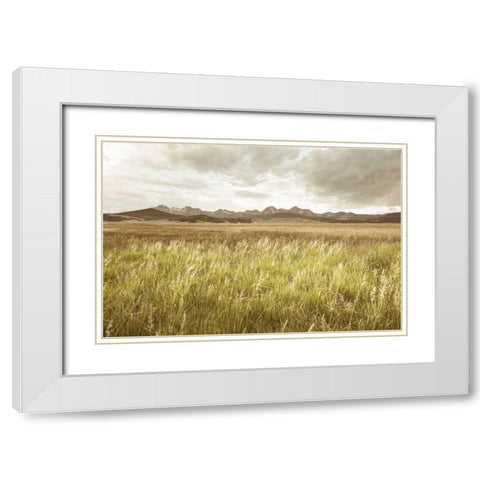 Sawtooth Mountains Idaho II White Modern Wood Framed Art Print with Double Matting by Majchrowicz, Alan