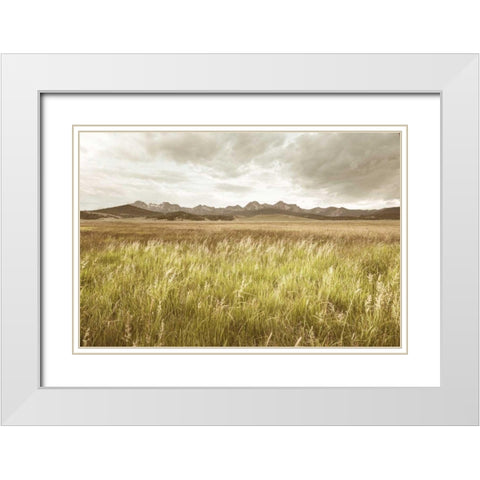 Sawtooth Mountains Idaho II White Modern Wood Framed Art Print with Double Matting by Majchrowicz, Alan