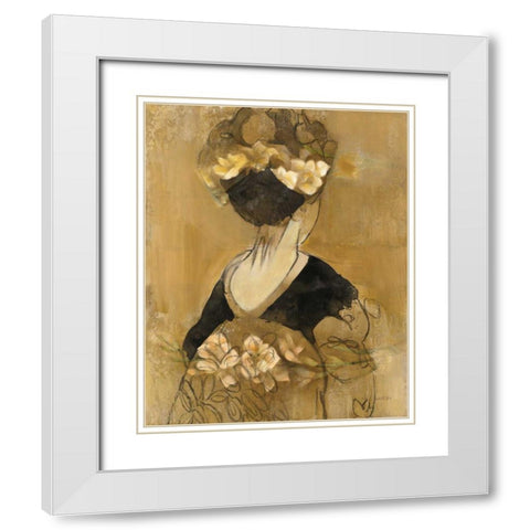 Women of the World V White Modern Wood Framed Art Print with Double Matting by Hristova, Albena