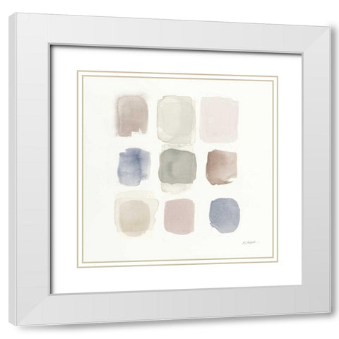 Natural Haze White Modern Wood Framed Art Print with Double Matting by Schick, Mike