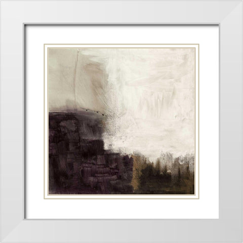 Geyser White Modern Wood Framed Art Print with Double Matting by Wild Apple Portfolio