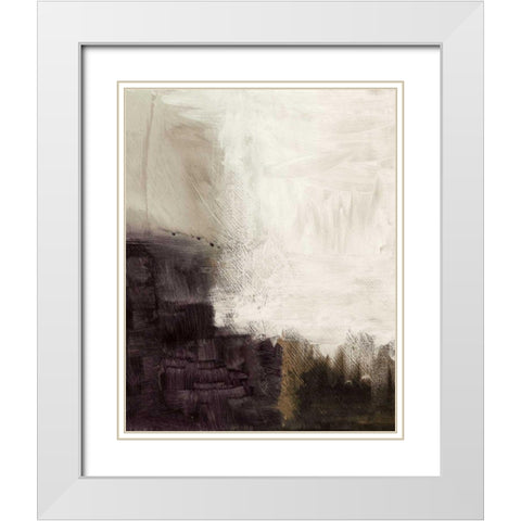Geyser White Modern Wood Framed Art Print with Double Matting by Wild Apple Portfolio