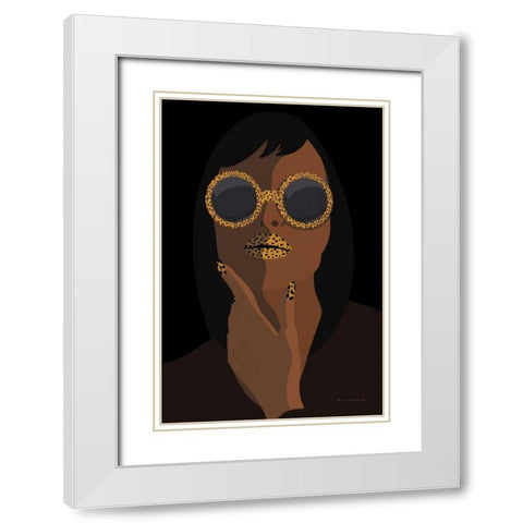 Accessorize II White Modern Wood Framed Art Print with Double Matting by Escalante, Omar