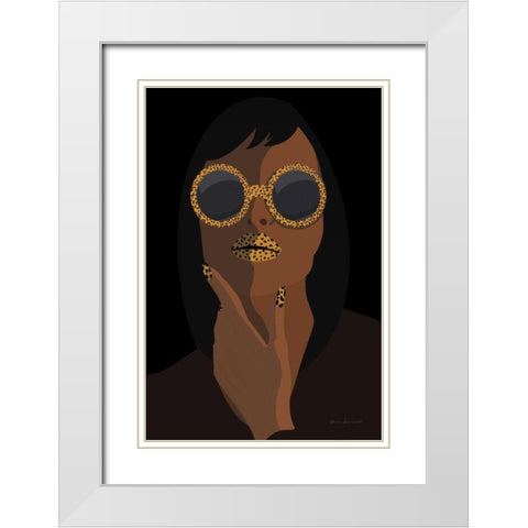 Accessorize II White Modern Wood Framed Art Print with Double Matting by Escalante, Omar