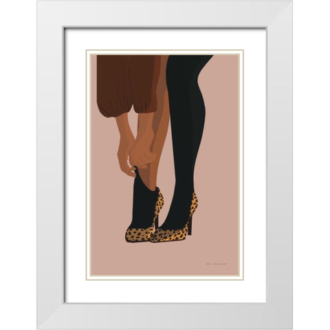 Gorgeous Wild II White Modern Wood Framed Art Print with Double Matting by Escalante, Omar