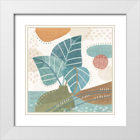 Coastal Creations V White Modern Wood Framed Art Print with Double Matting by Charron, Veronique