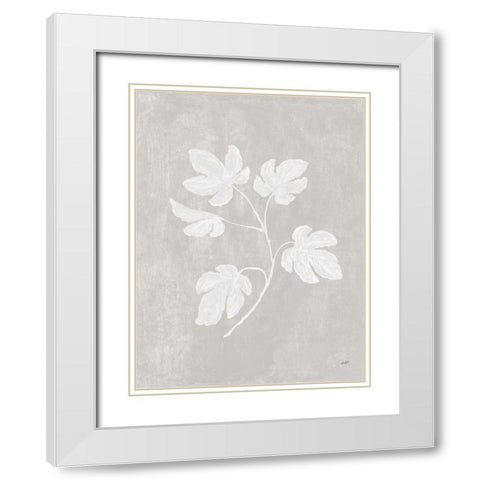 Botanical Study III Neutral Crop White Modern Wood Framed Art Print with Double Matting by Purinton, Julia