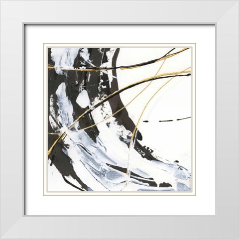 Continuum I White Modern Wood Framed Art Print with Double Matting by Paschke, Chris