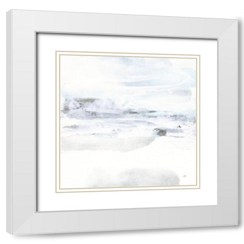 Tintedscape I White Modern Wood Framed Art Print with Double Matting by Paschke, Chris