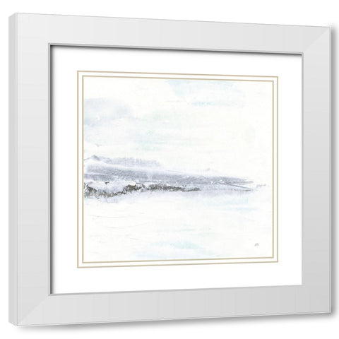 Tintedscape IV White Modern Wood Framed Art Print with Double Matting by Paschke, Chris