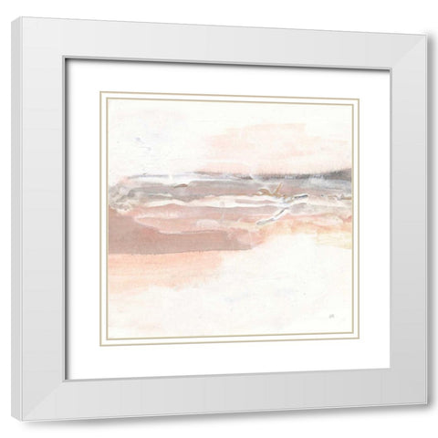 Secondary Abstractions I White Modern Wood Framed Art Print with Double Matting by Paschke, Chris