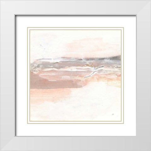 Secondary Abstractions I White Modern Wood Framed Art Print with Double Matting by Paschke, Chris