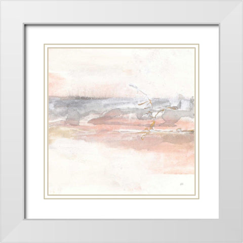 Secondary Abstractions II White Modern Wood Framed Art Print with Double Matting by Paschke, Chris