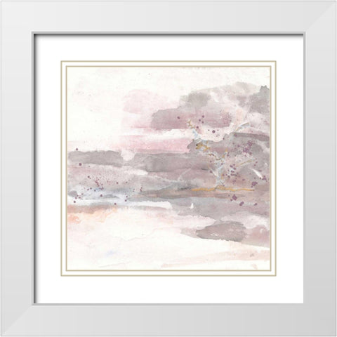 Secondary Abstractions V White Modern Wood Framed Art Print with Double Matting by Paschke, Chris