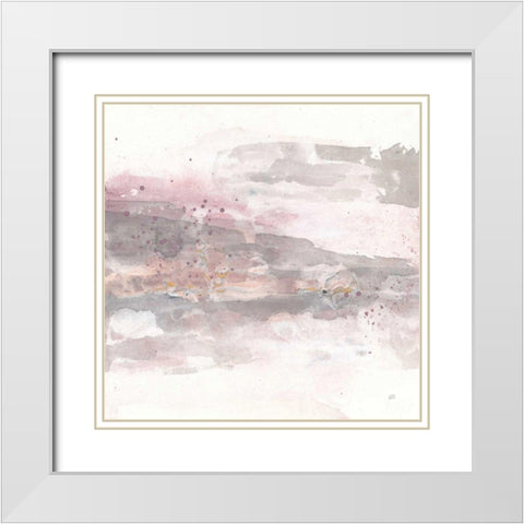 Secondary Abstractions VI White Modern Wood Framed Art Print with Double Matting by Paschke, Chris