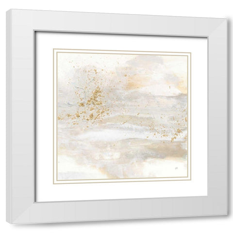 Winter Gold II White Modern Wood Framed Art Print with Double Matting by Paschke, Chris