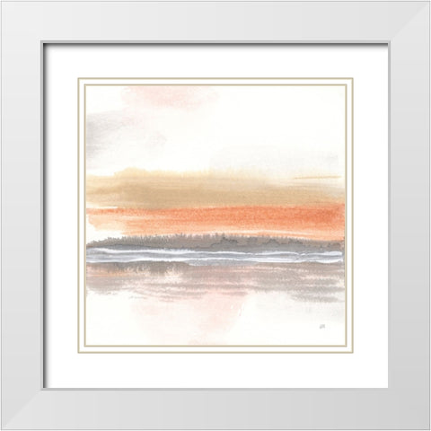 Secondary Palette I White Modern Wood Framed Art Print with Double Matting by Paschke, Chris