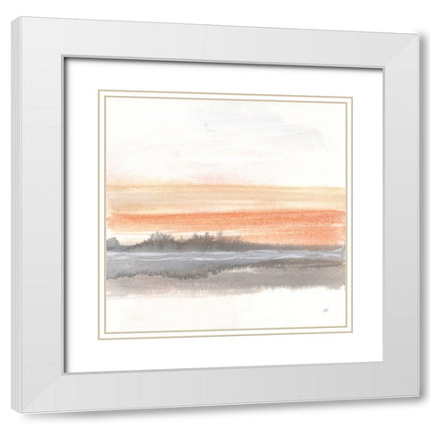 Secondary Palette II White Modern Wood Framed Art Print with Double Matting by Paschke, Chris