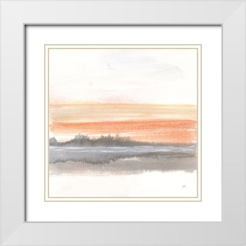 Secondary Palette II White Modern Wood Framed Art Print with Double Matting by Paschke, Chris