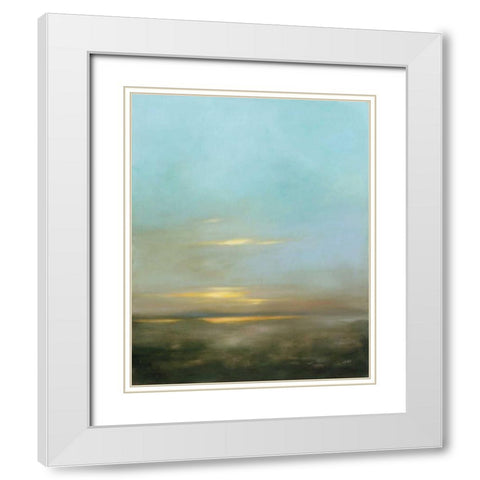 Eventide White Modern Wood Framed Art Print with Double Matting by Purinton, Julia