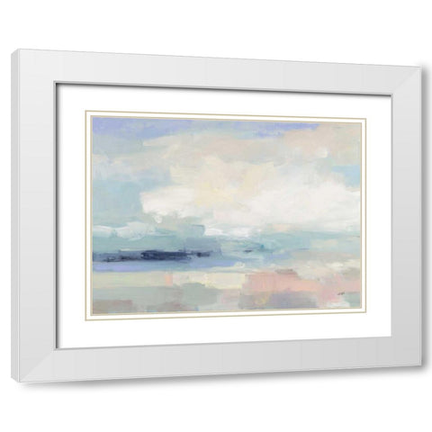 Land Sky Water White Modern Wood Framed Art Print with Double Matting by Purinton, Julia