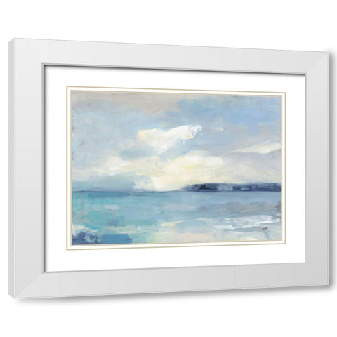 Peninsula White Modern Wood Framed Art Print with Double Matting by Purinton, Julia