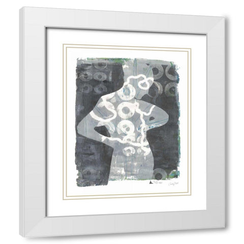 Contemplate I White Modern Wood Framed Art Print with Double Matting by Prahl, Courtney