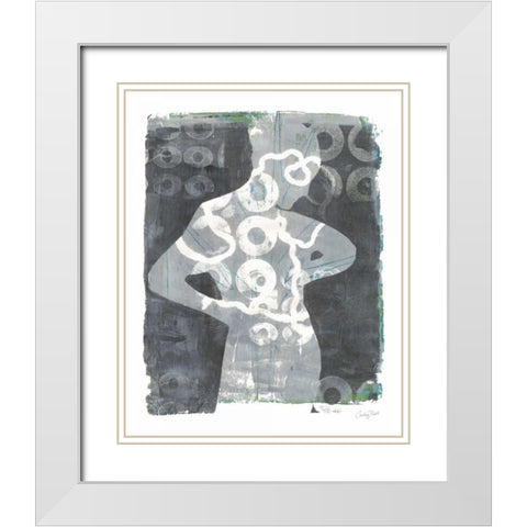 Contemplate I White Modern Wood Framed Art Print with Double Matting by Prahl, Courtney