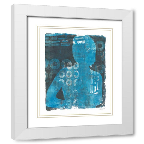 Contemplate II White Modern Wood Framed Art Print with Double Matting by Prahl, Courtney