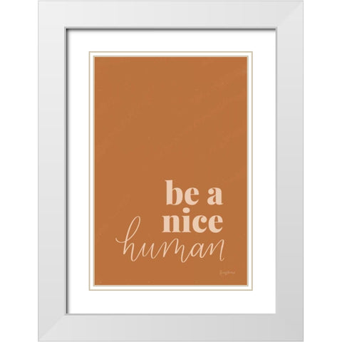 Retro Home II White Modern Wood Framed Art Print with Double Matting by Thorns, Becky