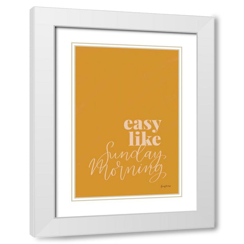 Retro Home III White Modern Wood Framed Art Print with Double Matting by Thorns, Becky